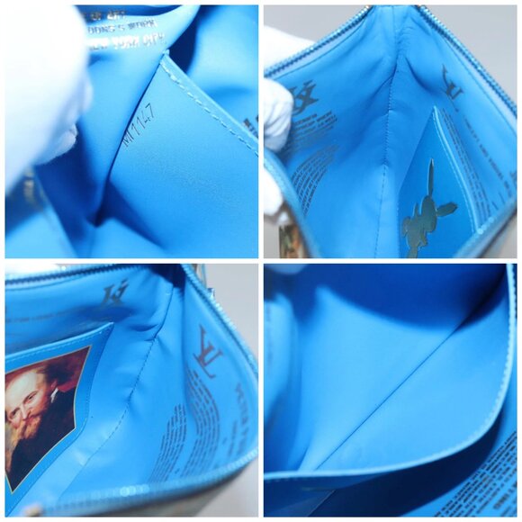 LOUIS VUITTON Celty Pochette Plat Pouch Koons Rubens M64617 LV Auth 132960A - Picture 15 of 16